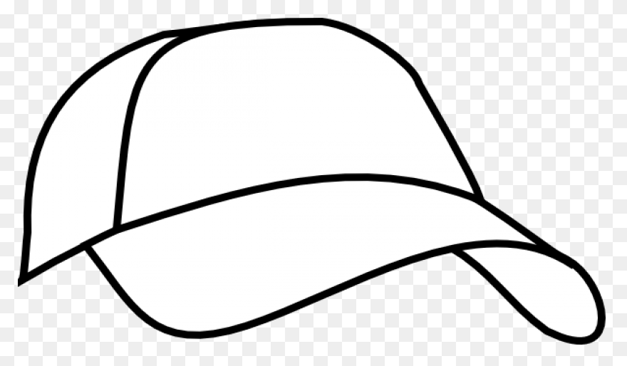 Baseball Cap Clipart Black And - White Cap