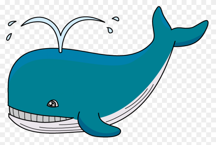 Whale Clipart Big Whale - Vector Wh