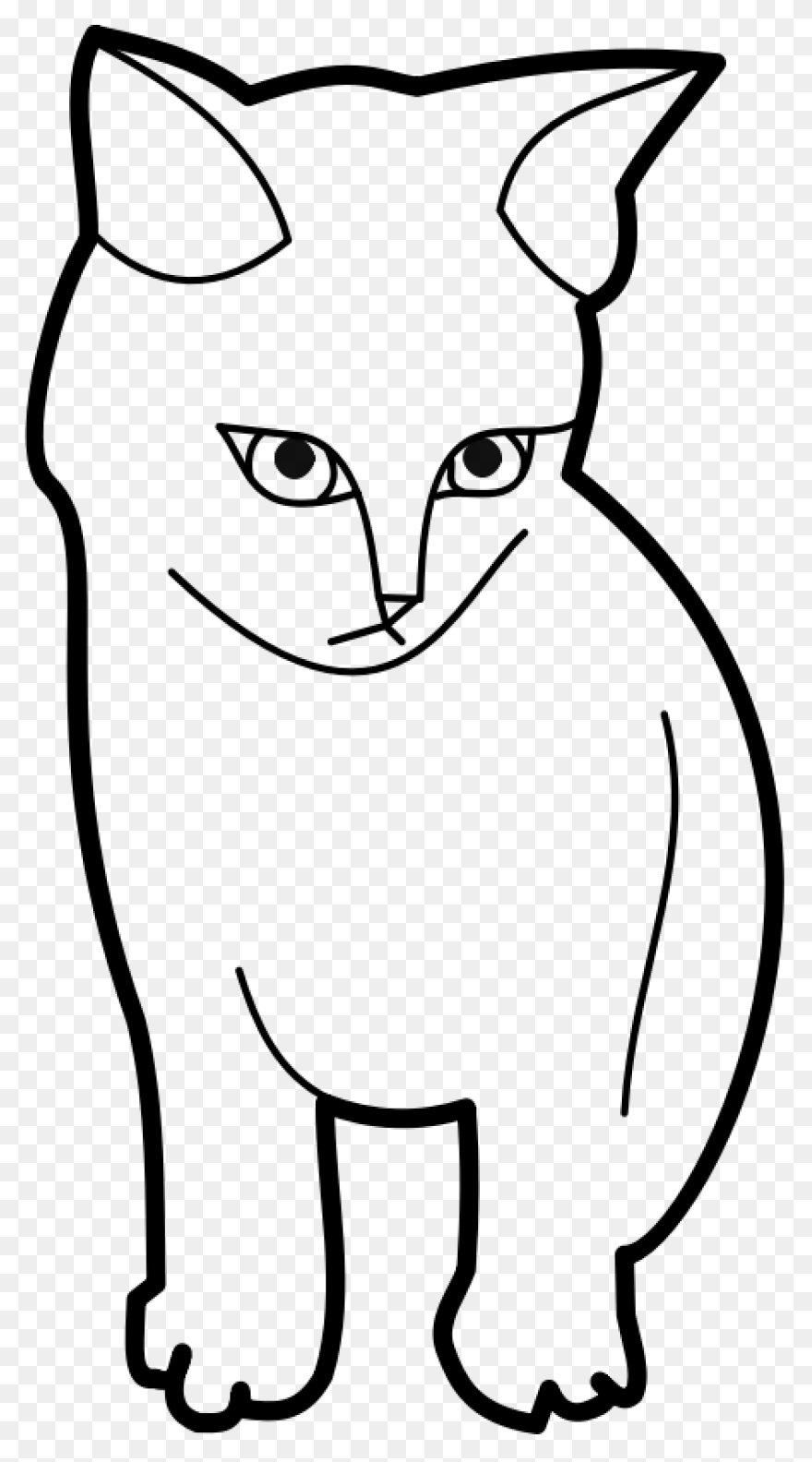 Download Cat Png Clipart - Grey And