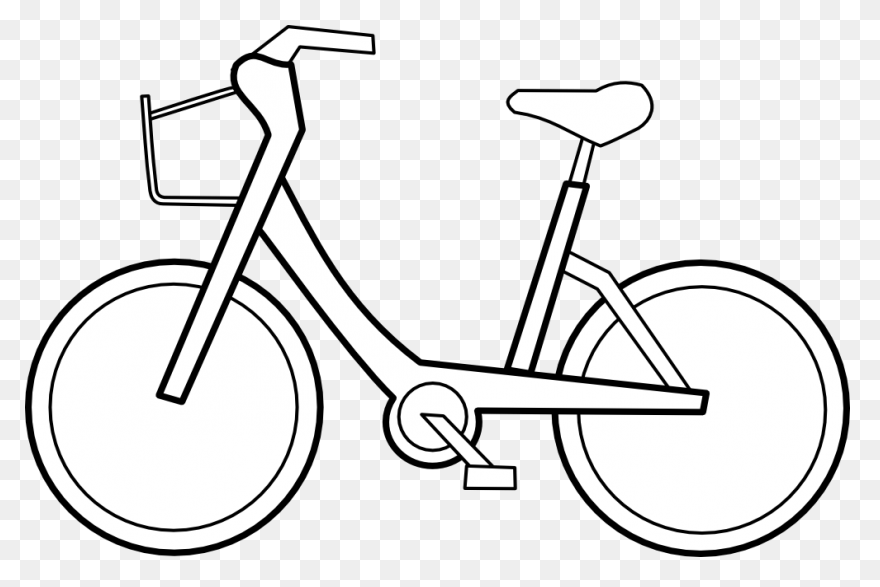 Free Bicycle Clipart Black And - White