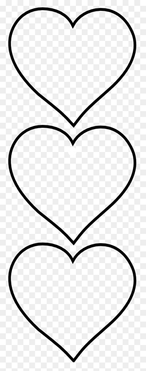 Download Clipart Heart Shape Clipart - White Hearts