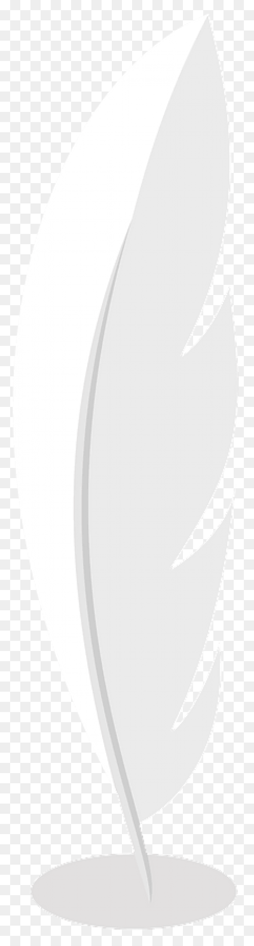 Bird Black And White Feather Leaf C