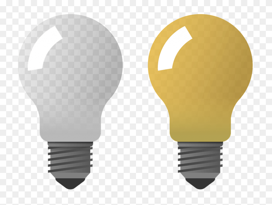 White And Yellow Light Bulbs - White Light