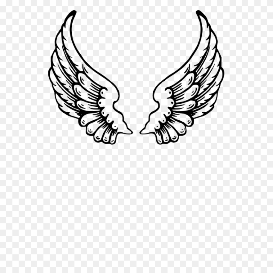 Angel Wings Drawing Outline - Wings
