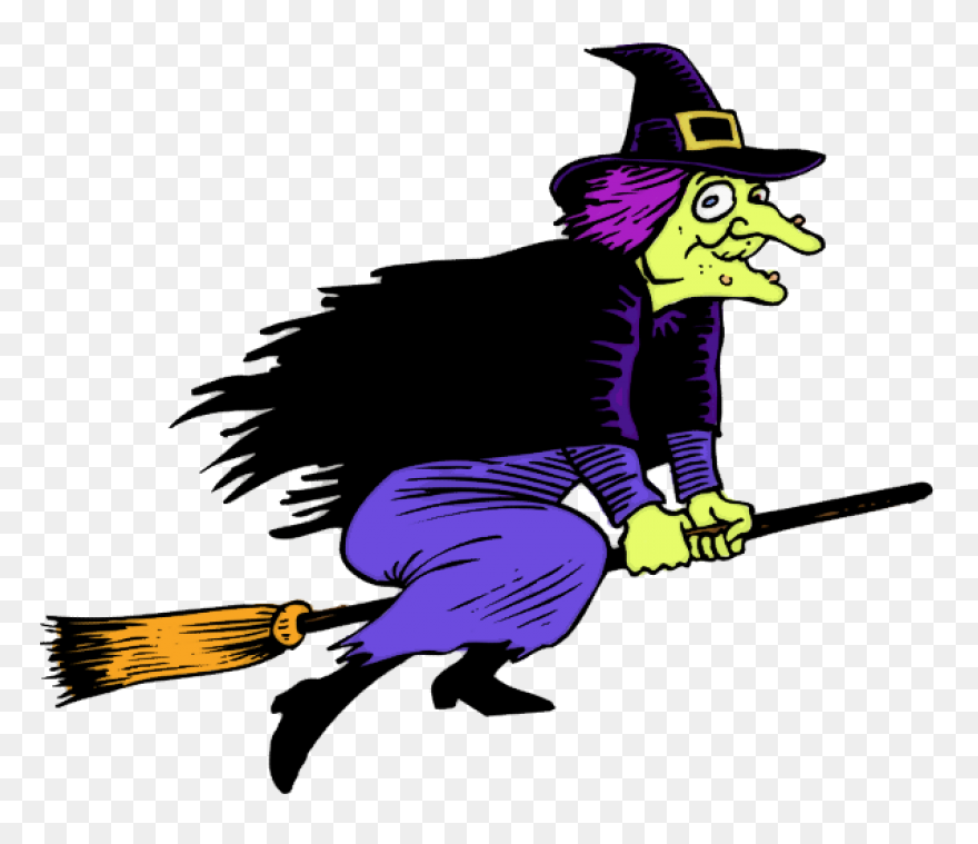 Witch Clip Art Hostted - ClipartFla