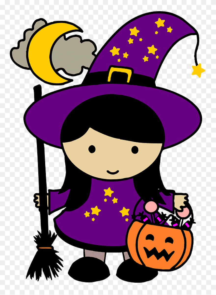 Witch Clip Art Hostted - ClipartFla