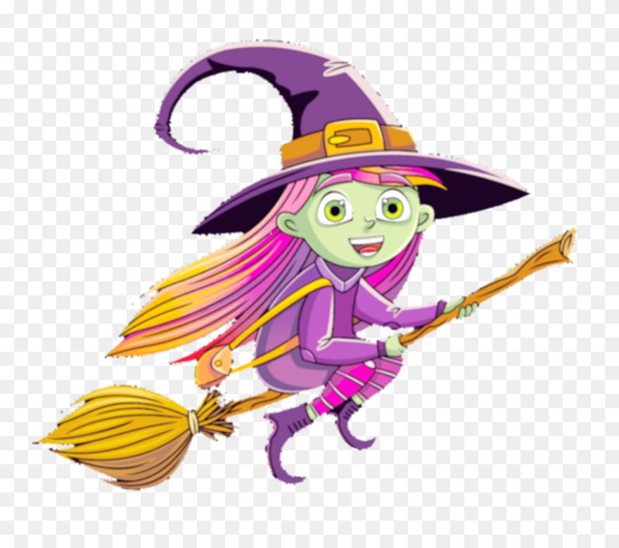 Witch Clip Art Hostted - ClipartFla