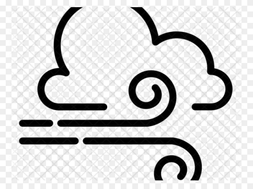 Download Cloudy And Windy Clipart - Windy