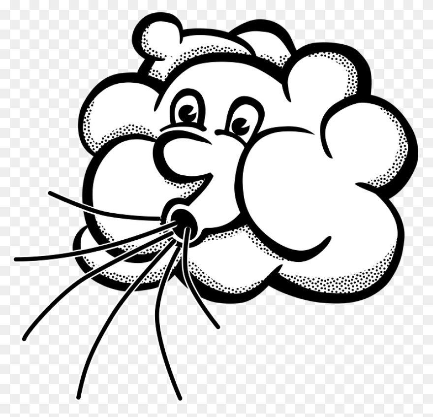 Cloud Blowing Wind Clip Art At Clip