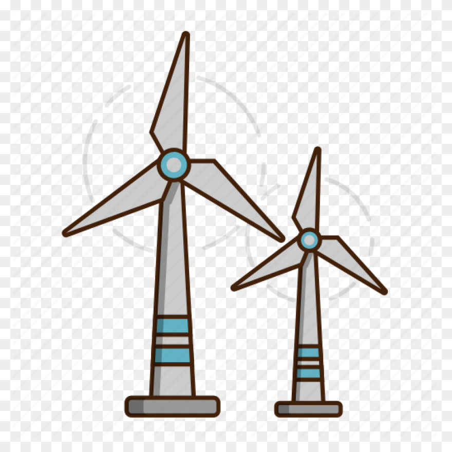 Wind Wind Turbine Black And White W