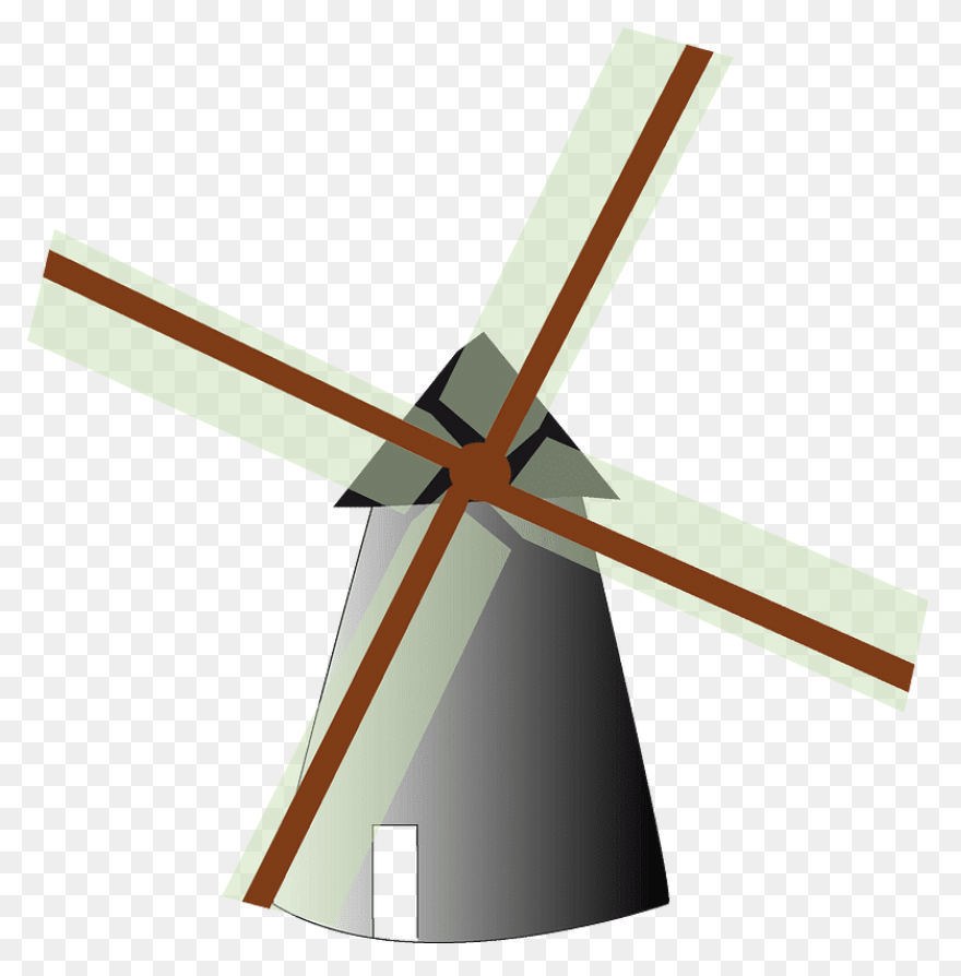 Wind Wind Turbine Black And White W