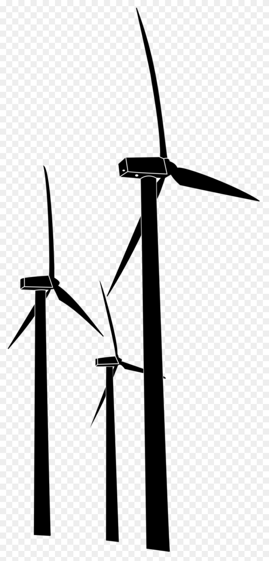 Wind Wind Turbine Black And - Windmill