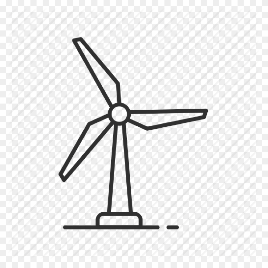 Wind Wind Turbine Black And White W