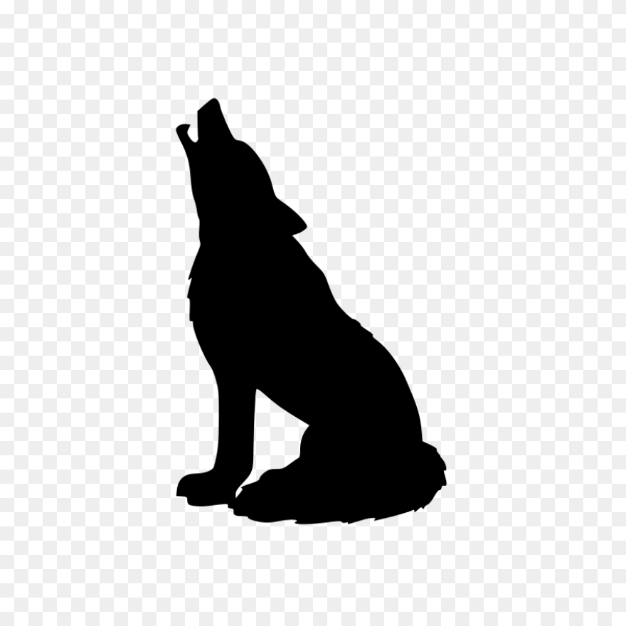 Wolf Silhouette, Wolf Stencil, Anim