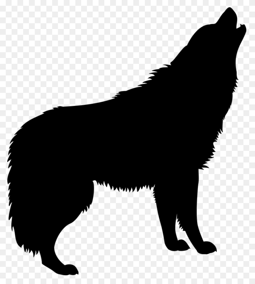 Wolf Silhouette, Wolf Stencil, Anim
