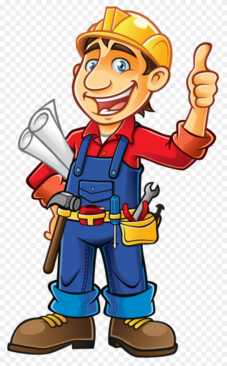 Construction Worker Cartoon Male Boy - Worker