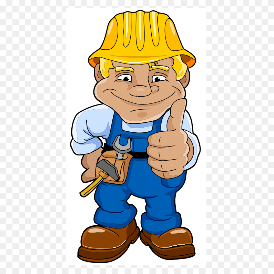 Construction Worker Cartoon Male Bo