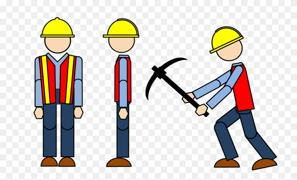 Construction Worker Cartoon Male Bo