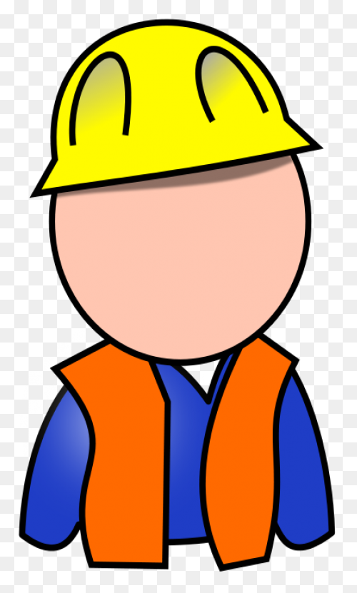 Construction Worker Cartoon Male Bo