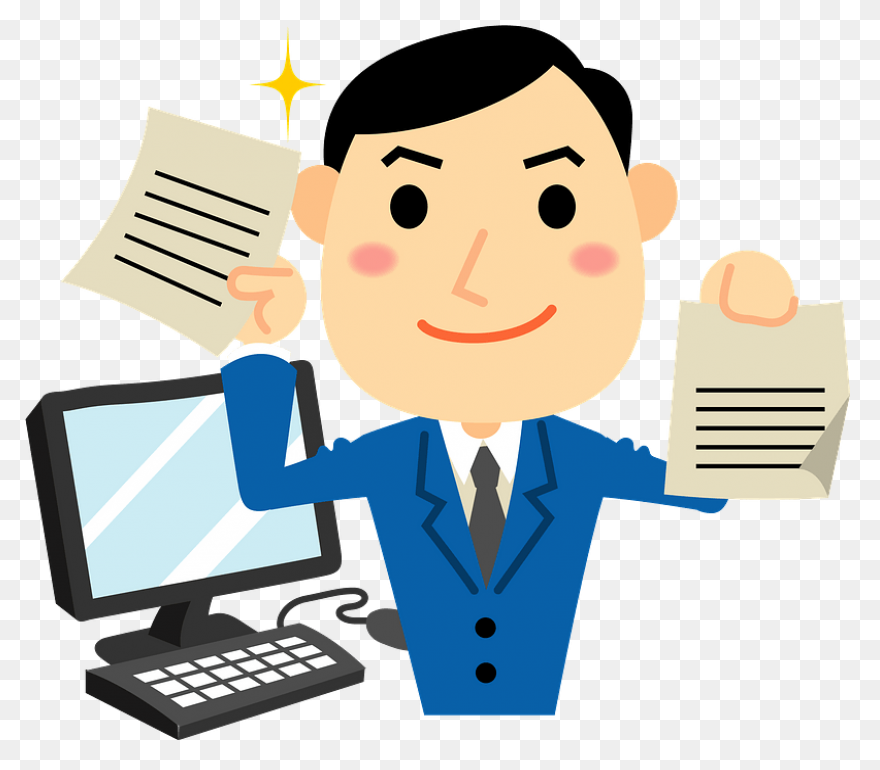 Vector Computer Work, Computer Clip
