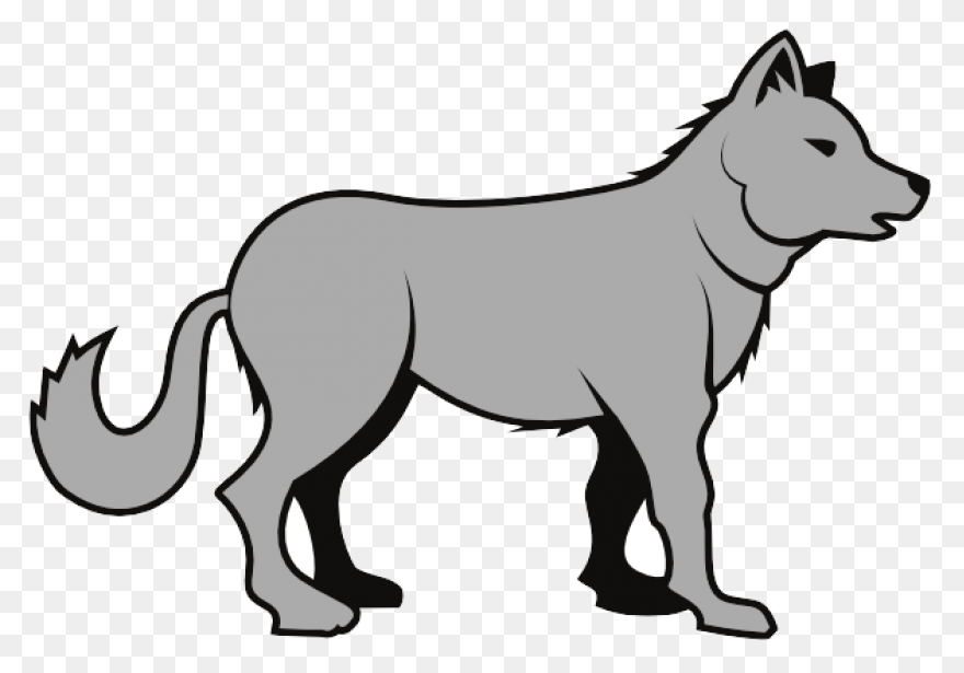 Gray Wolf Clip Art 9Dc4Brkdce - Wol