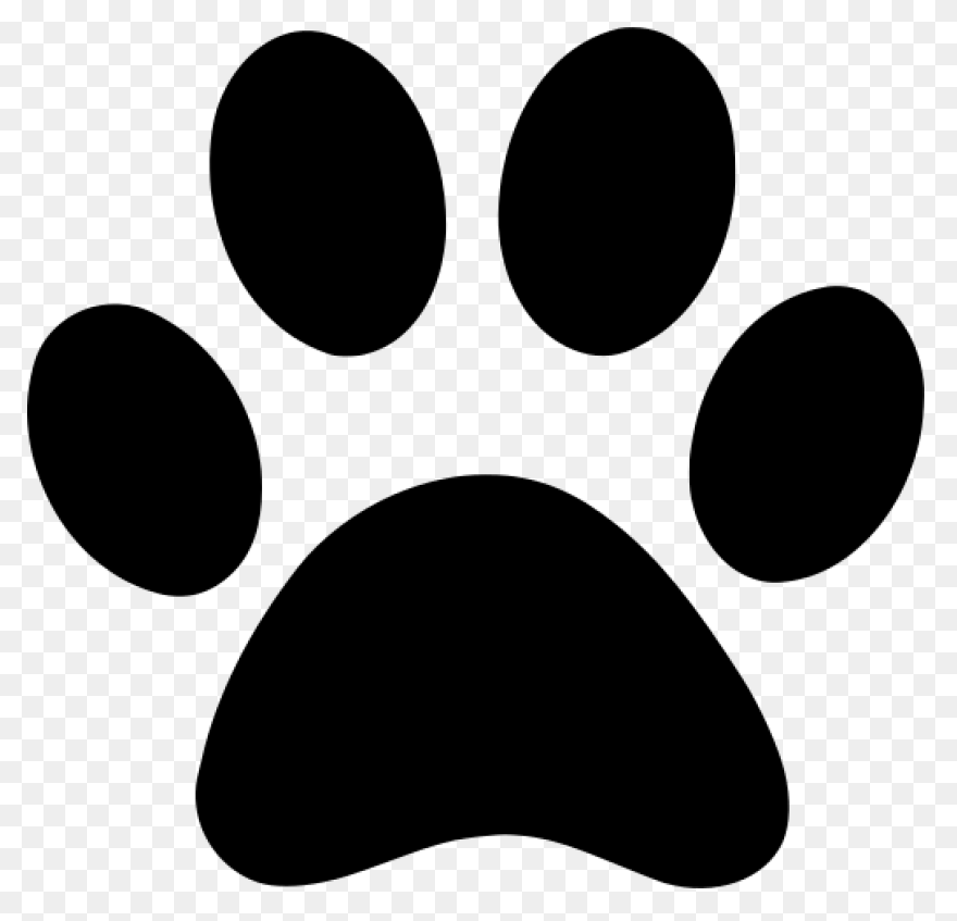 Paw Emblem Bo - Wolf Paw Print Vect