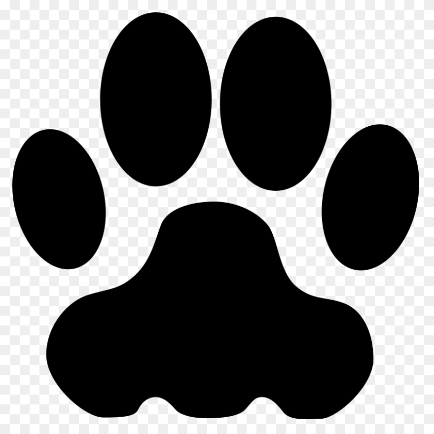 Paw Emblem Bo - Wolf Paw Print Vect