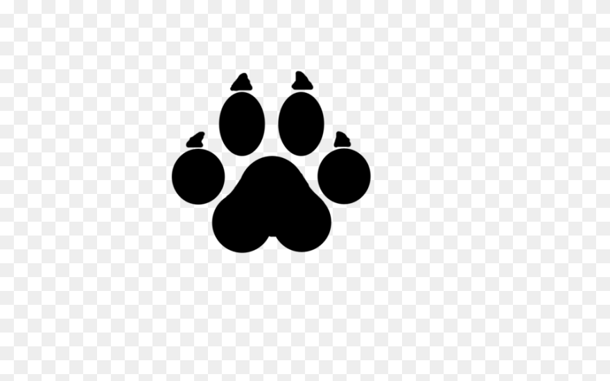 Paw Emblem Bo - Wolf Paw Print Vect