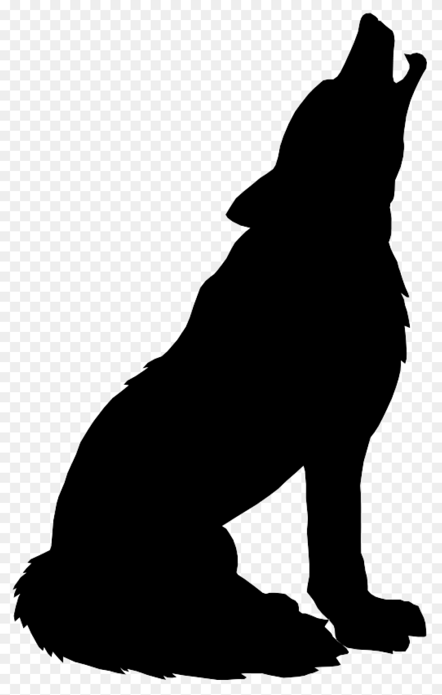 Free Wolf Howling Silhouette, Downl