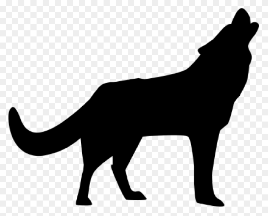 Free Wolf Howling Silhouette, Downl