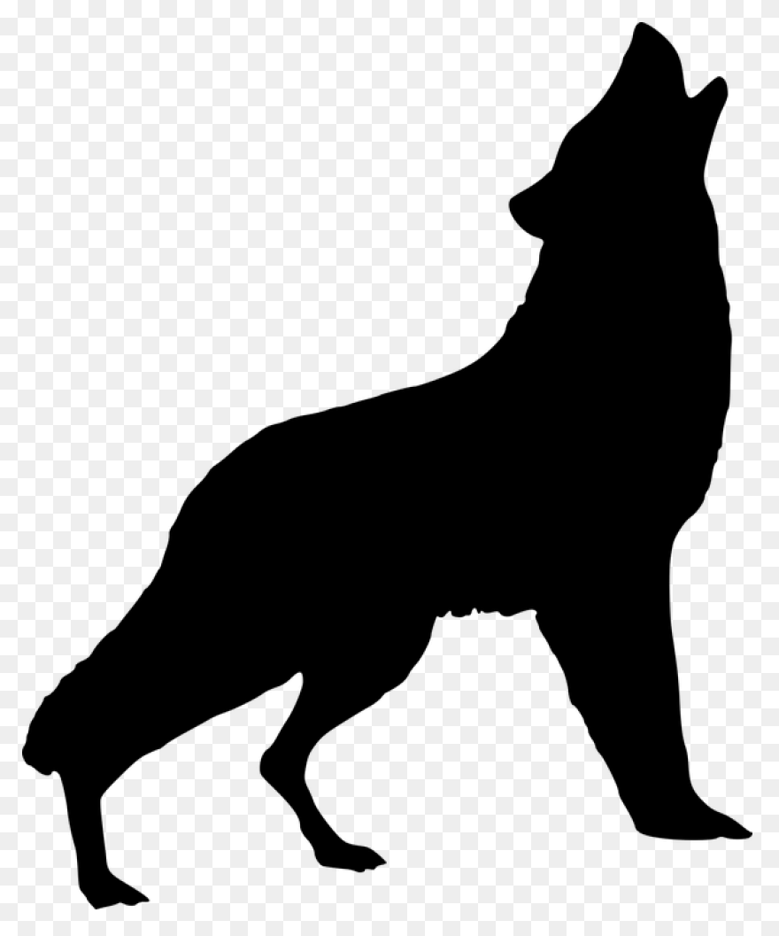 Free Wolf Howling Silhouette, Downl