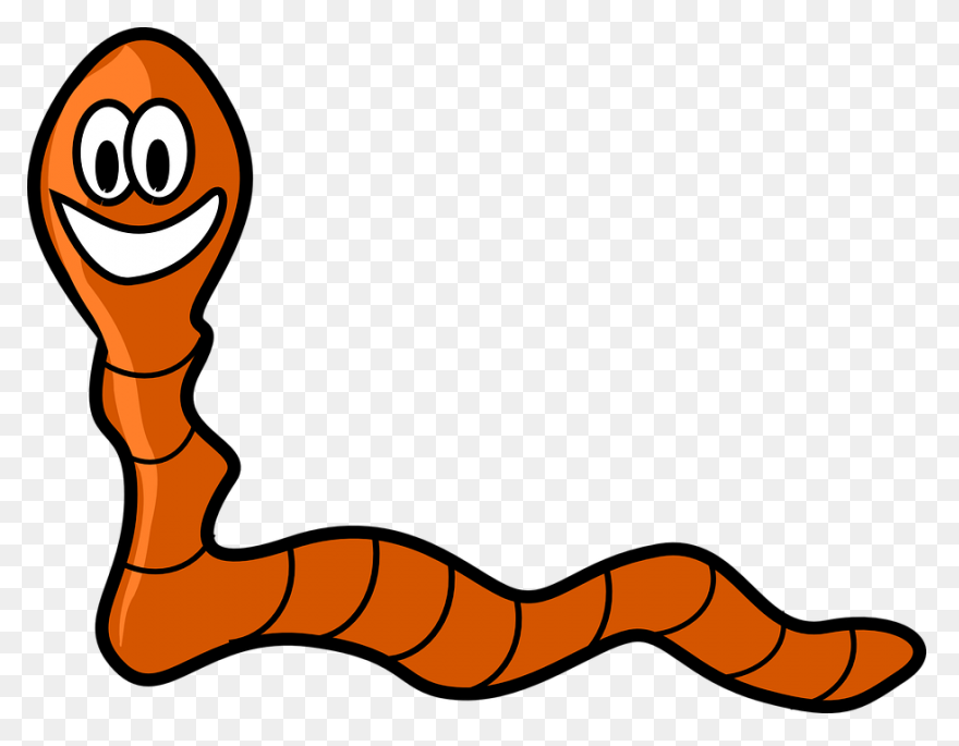 Free Funny Clip Art | Green Worm Cl