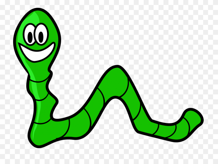 Free Funny Clip Art | Green Worm Cl