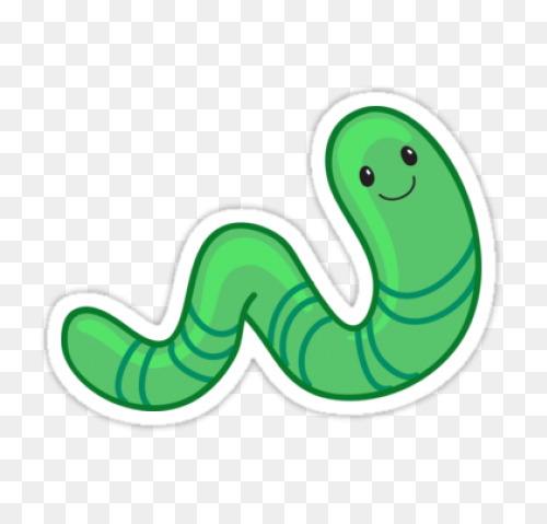 Free Funny Clip Art | Green Worm Cl