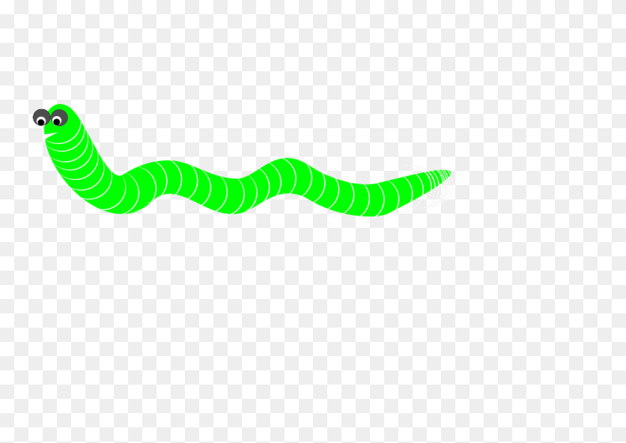 Free Funny Clip Art | Green Worm Cl