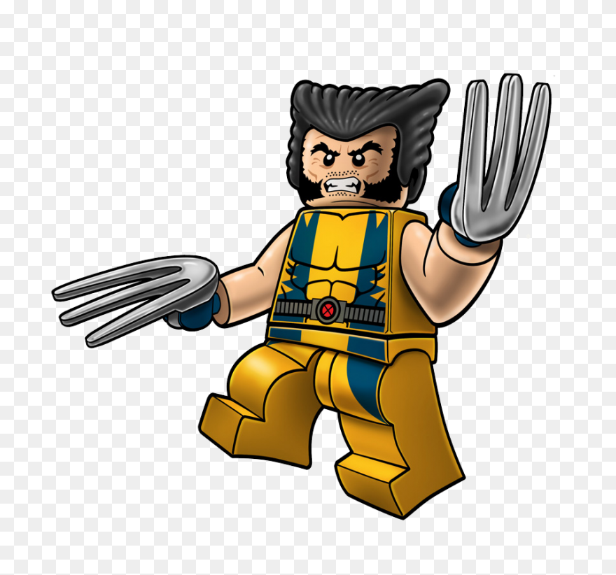 Wolverine Marvel Lego Clipart Png - Wolverine