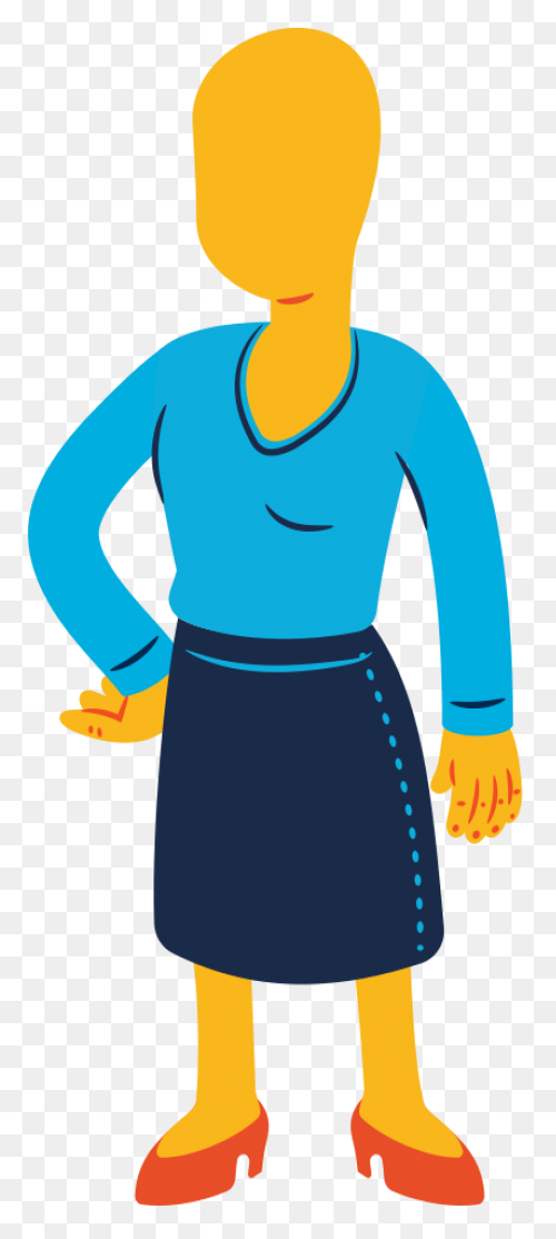 Female Silhouette Woman Free Vector - Woman Standing