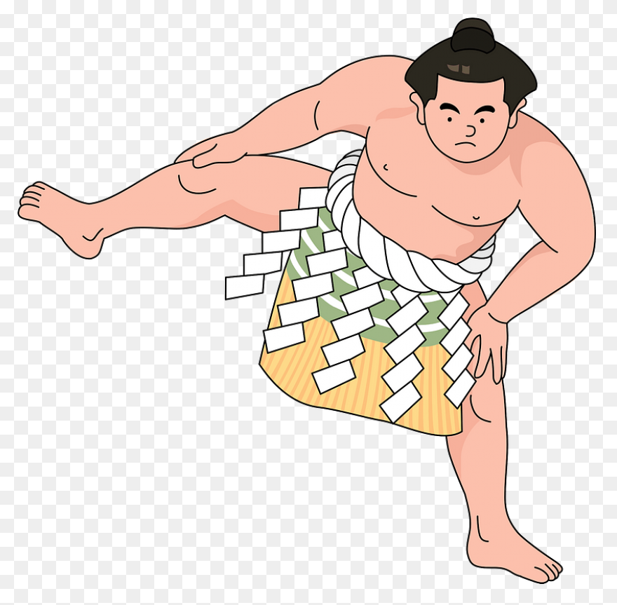 Sumo Wrestler Clip Art - ClipartFla