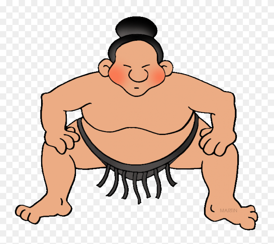 Sumo Wrestler Clip Art - ClipartFla