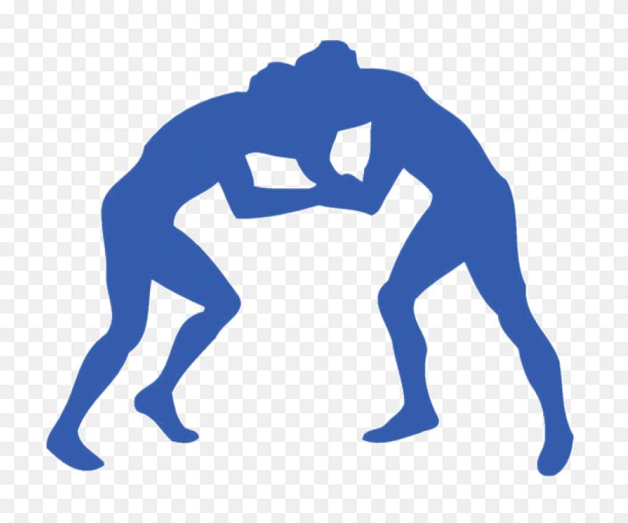 Wrestling Silhouette Illustration -