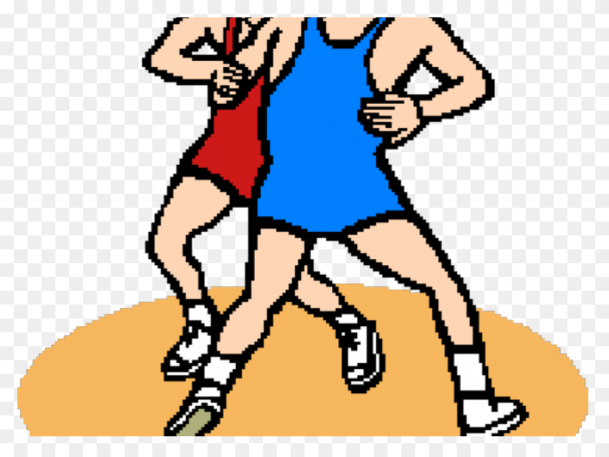 Wrestling Silhouette Illustration -