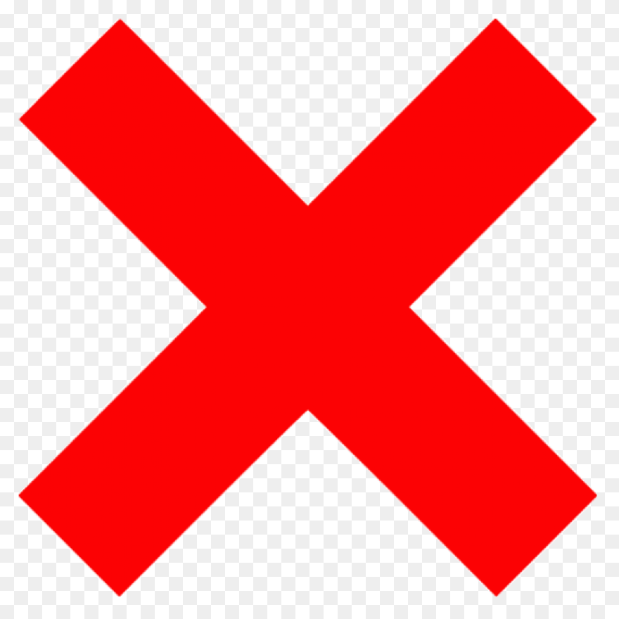 Red X Mark Icon Free - X Mark