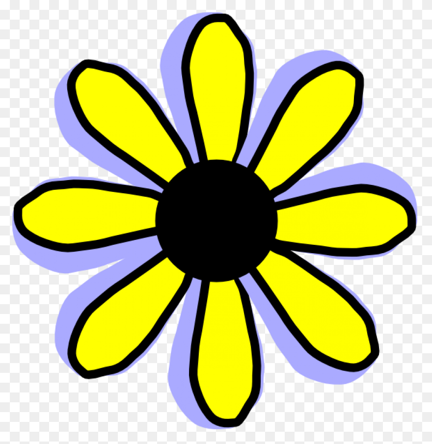 Flower Yellow Flower Sticker - Flow