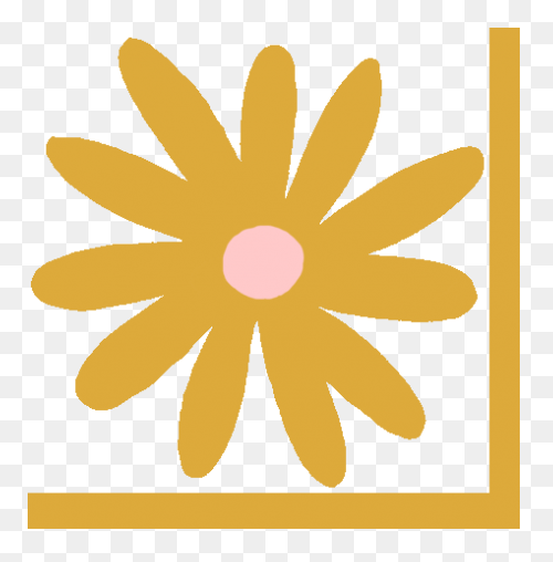 Flower Yellow Flower Sticker Flower - Yellow Flowers