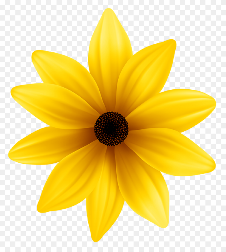Flower Yellow Flower Sticker - Flow