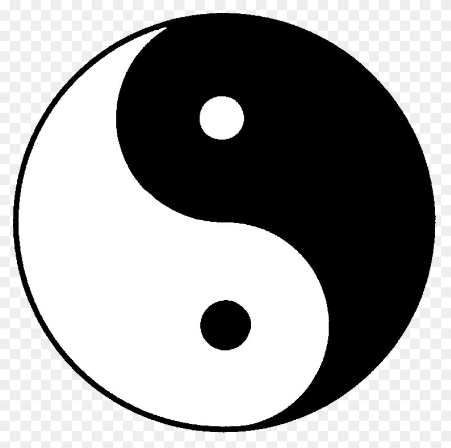 Red And White Yin Yang - Yin Yang