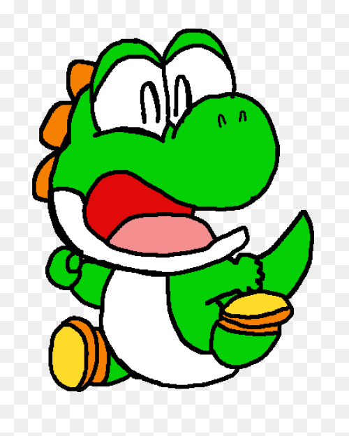 Yoshi Mario Bros Gif Clipart - Full