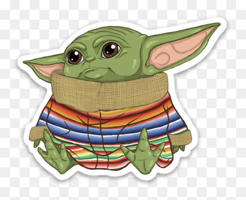 Star Wars Cartoon Yoda Sticker | St