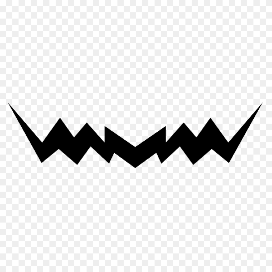 Zigzag Moustache Free Gestures Icons - Zigzag