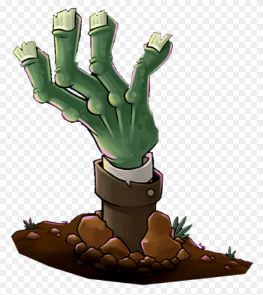 Zombie Hand Coloring Page Clipart -